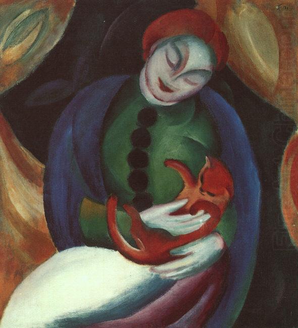 Franz Marc Girl with Car II china oil painting image